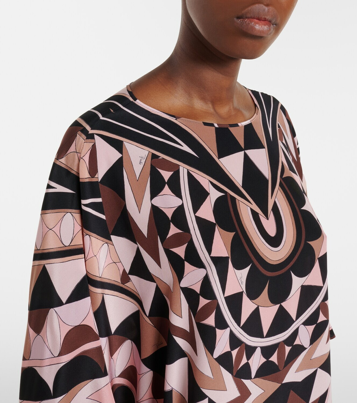 Pucci Manuba silk crêpe de chine kaftan