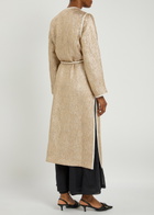 Forte_forte Chic Belted Lurex Coat Gold