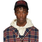 Gucci Black and Red Logo Cap