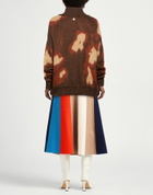Manila Grace Womens Turtleneck in Brown