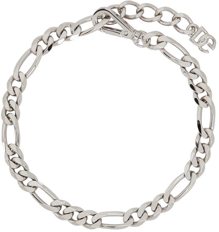 Photo: Dolce & Gabbana Silver Curb Chain Necklace