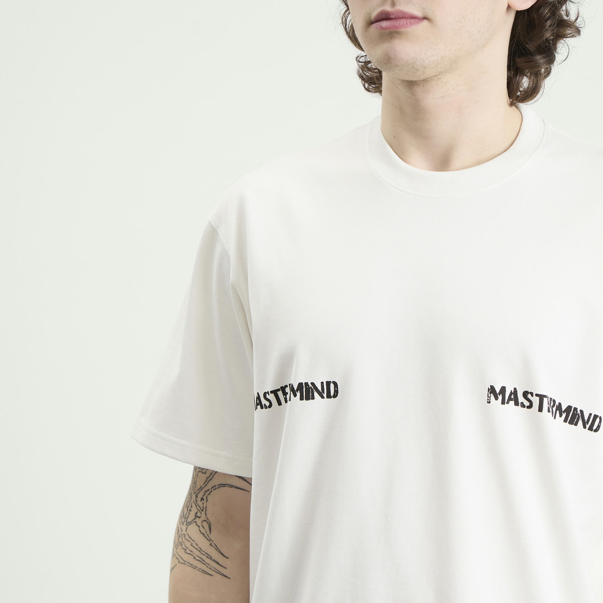 MASTERMIND WORLD Men's Stamped Short Sleeve T-Shirt in White