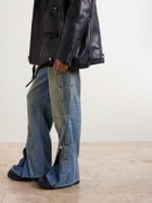 Satoshi Nakamoto - Enduro Straight-Leg Padded Jeans - Blue