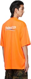 Balenciaga Orange Political Campaign Large Fit T-Shirt