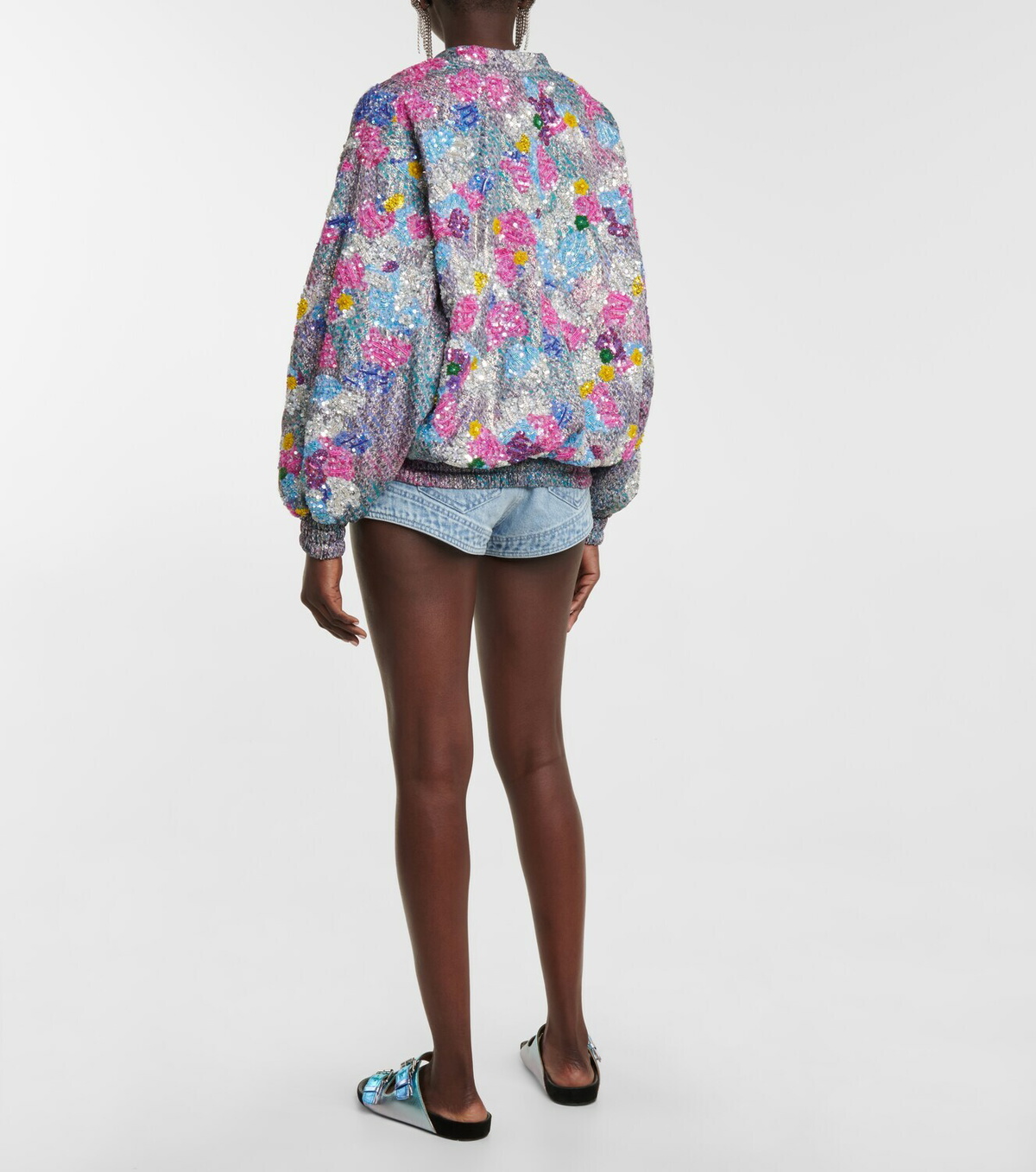 Isabel Marant Adeline silk-blend bomber jacket