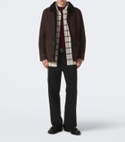 Yves Salomon Shearling-lined suede jacket