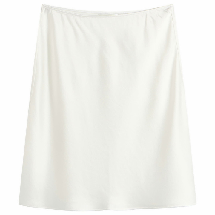 Photo: LESET Women's Barb Slip Skirt in Optic White