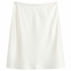 LESET Women's Barb Slip Skirt in Optic White