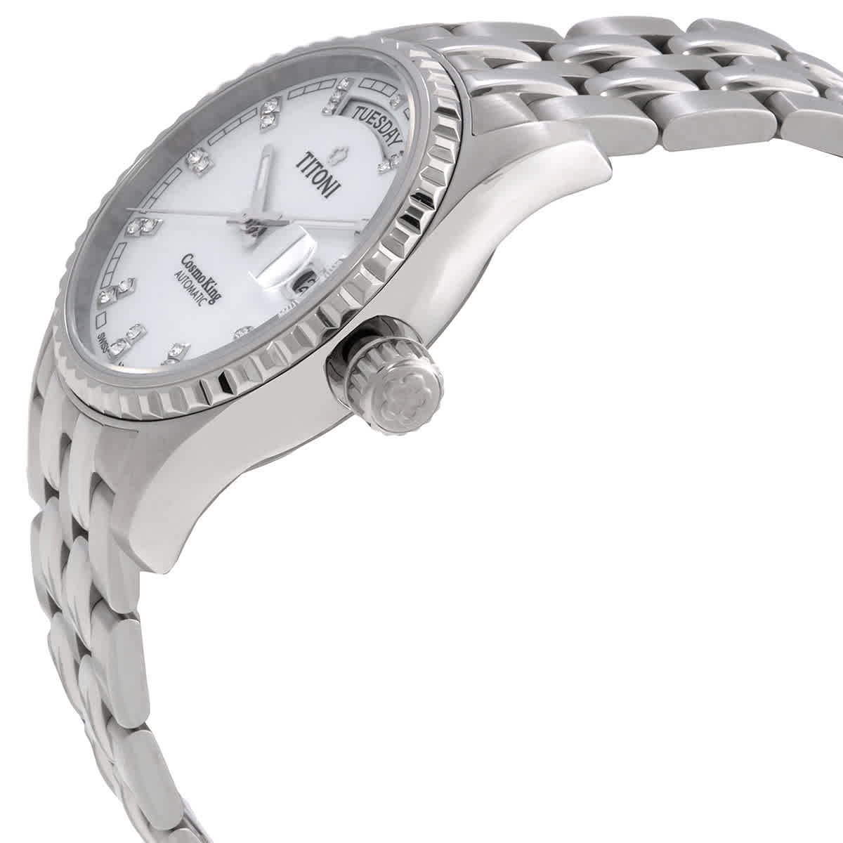 Titoni Cosmo Automatic White Dial Mens Watch 797 S-307