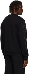 Off-White Black Diag Outline Slim Sweatshirt