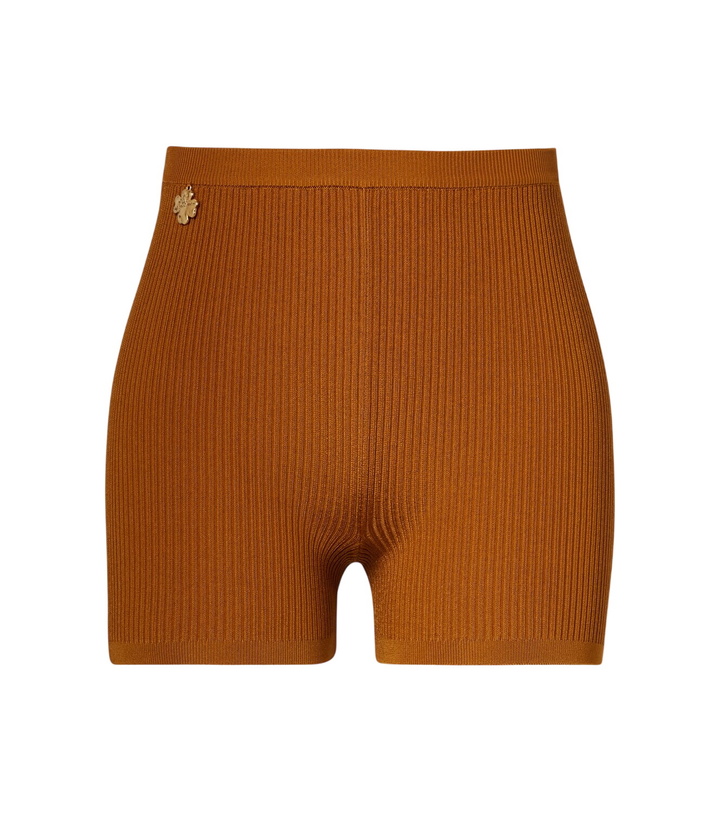 Photo: Saint Laurent Ribbed-knit shorts