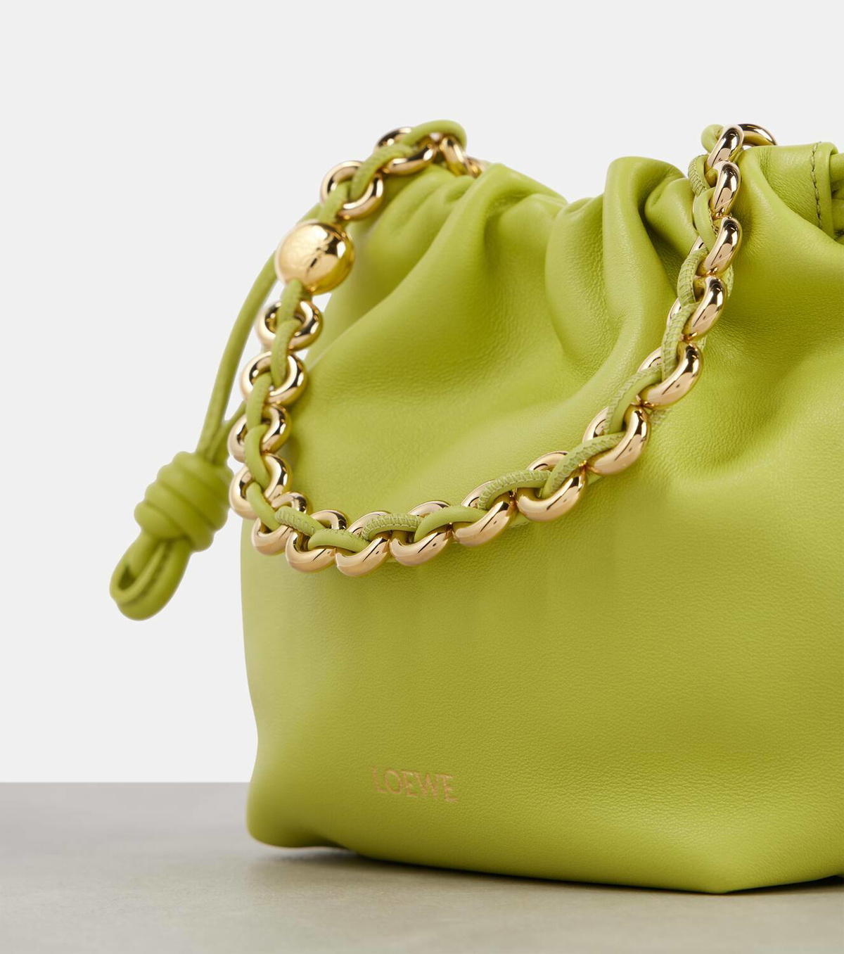 Loewe Paula's Ibiza Flamenco Mini leather bucket bag Loewe