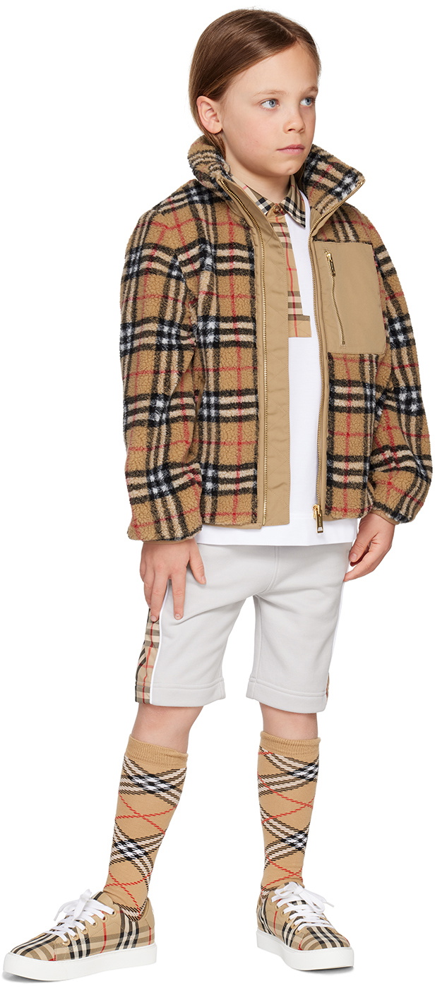 Burberry Kids Beige Vintage Check Jacket