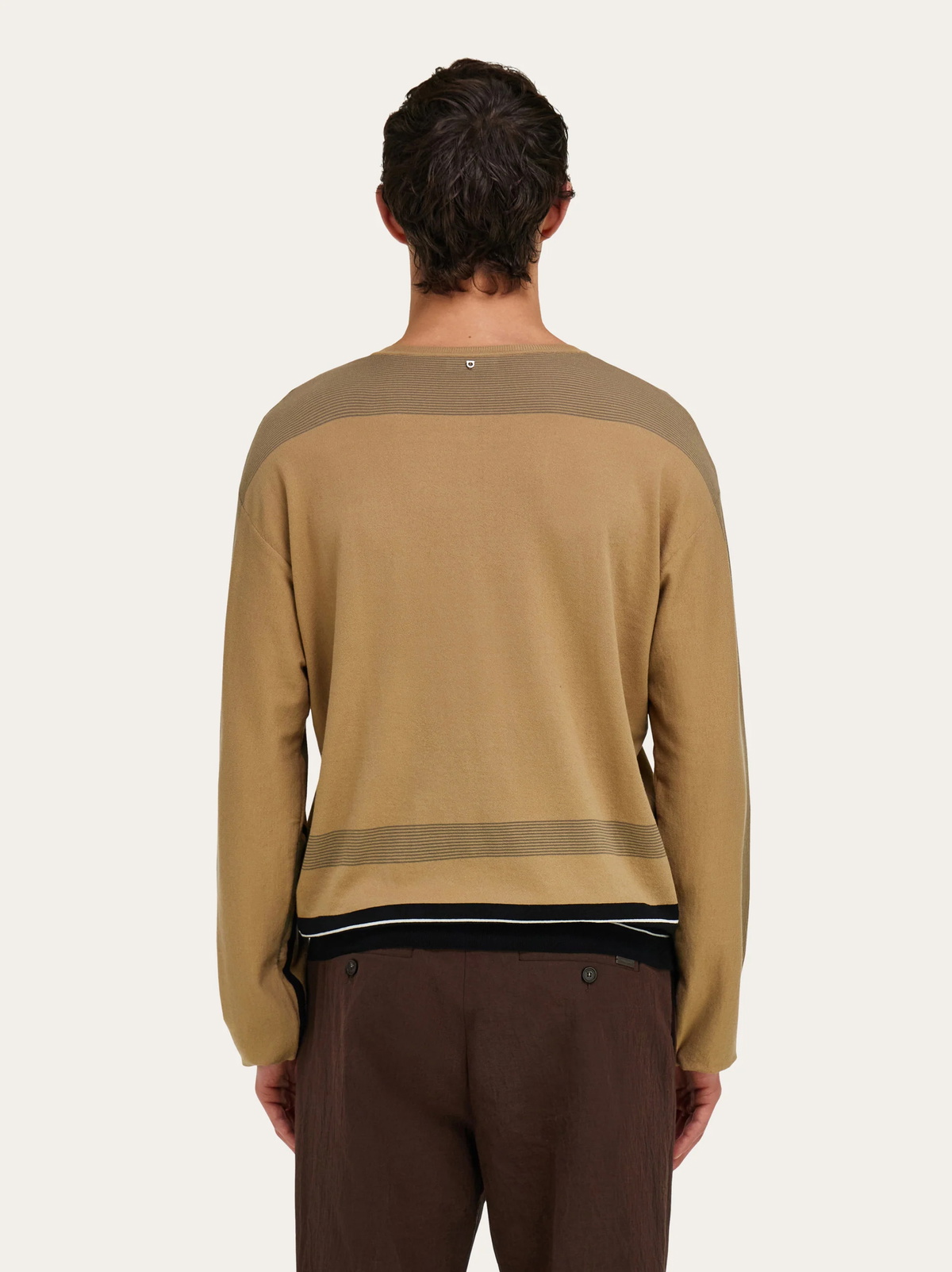 Ferragamo Mens V-neck sweater in Multicolor