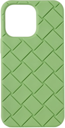 Bottega Veneta Green Intreccio Card iPhone 13 Pro Case