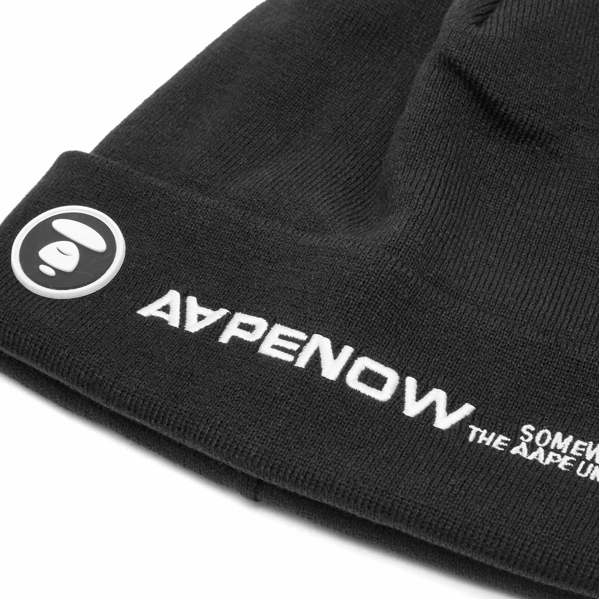 Men's Aape AAPE NOW BEANIE in Black 