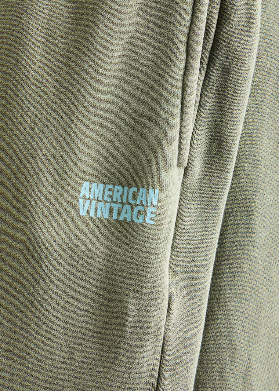 American Vintage Izubird Stretch-cotton Sweatpants Khaki
