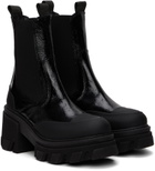 GANNI Black Cleated Chelsea Boots