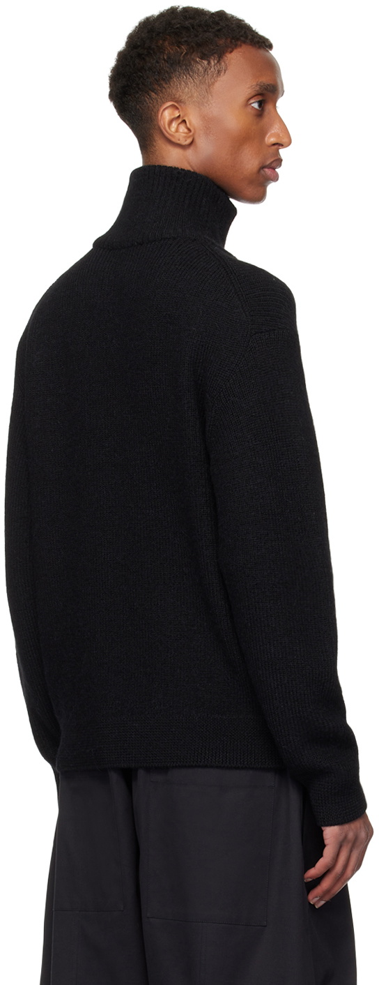 ATON Black Drivers Knit Sweater