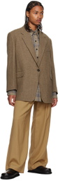 LOW CLASSIC Beige Check Shirt