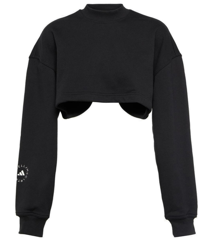 Photo: Adidas by Stella McCartney Cropped cotton jersey sweatshirt