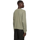 John Elliott Khaki Thermal Long Sleeve T-Shirt