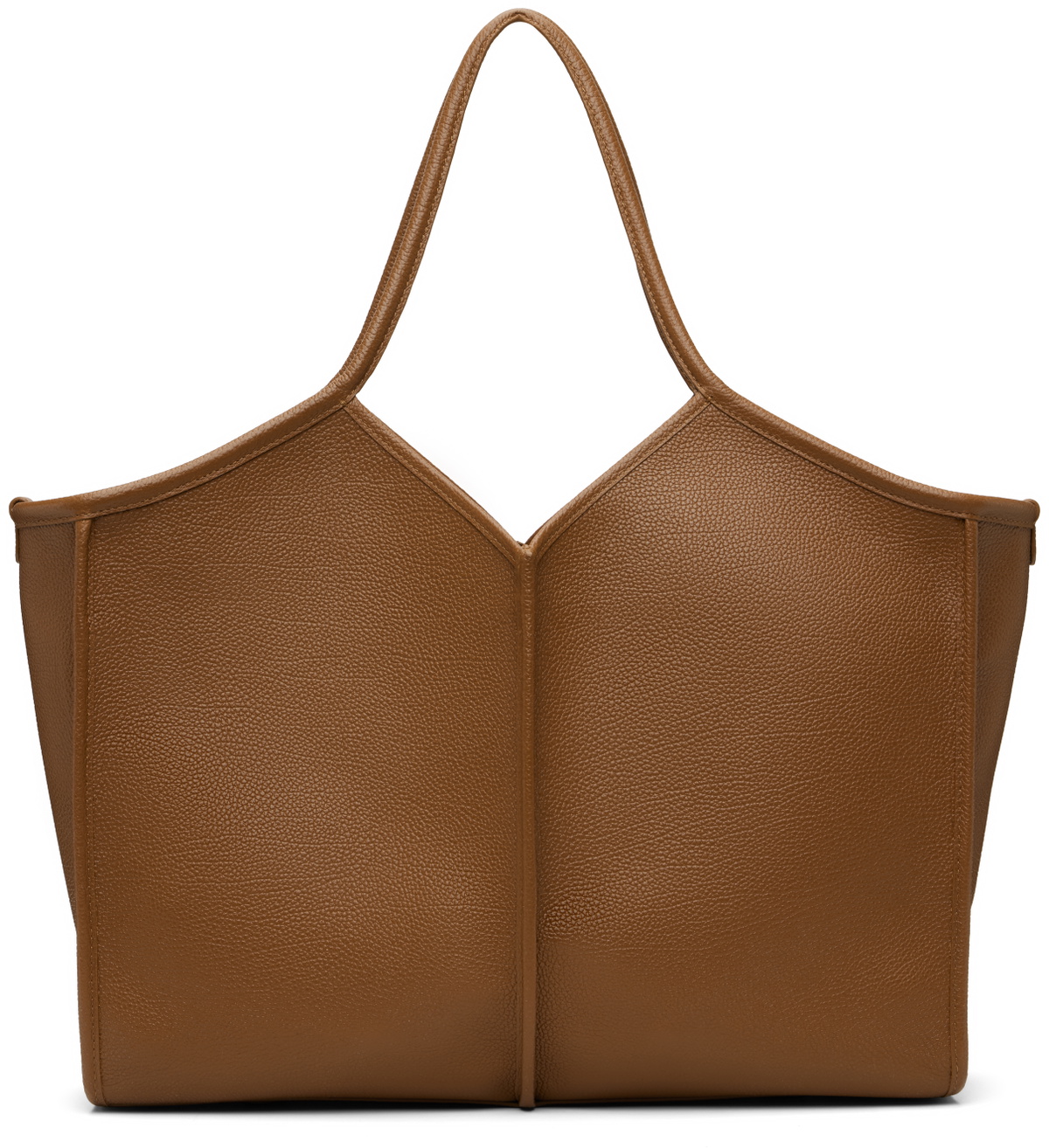 HEREU Brown Calella Medium Squared Tote