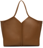 HEREU Brown Calella Medium Squared Tote