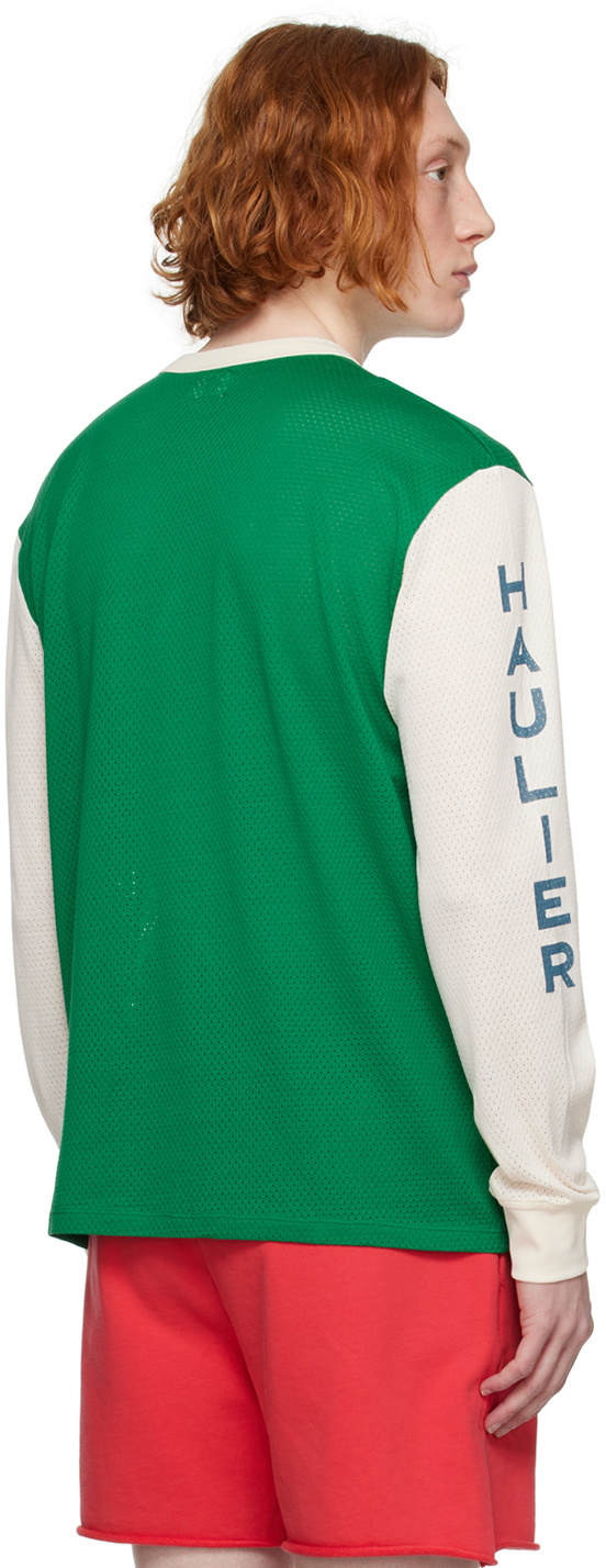 Haulier Green & Off-White Canyon Long Sleeve T-Shirt