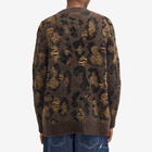 Junya Watanabe MAN Men's Wool Interlock Knit Sweatshirt in Brown