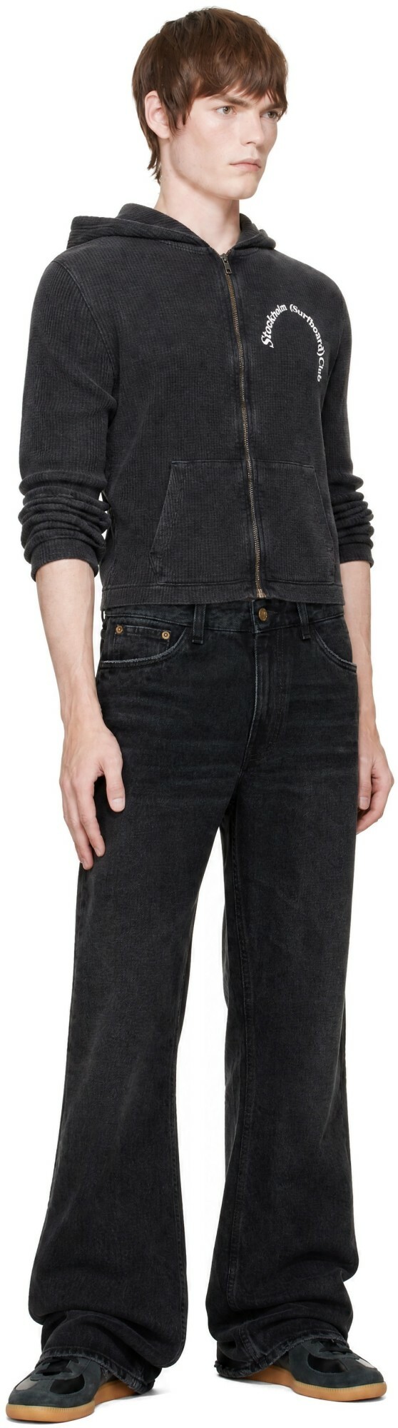 Stockholm (Surfboard) Club Black Waffle Hoodie