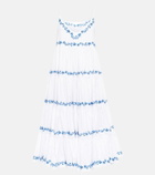 Caroline Constas Katrina embroidered poplin midi dress