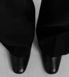 The Row Mona leather ankle boots