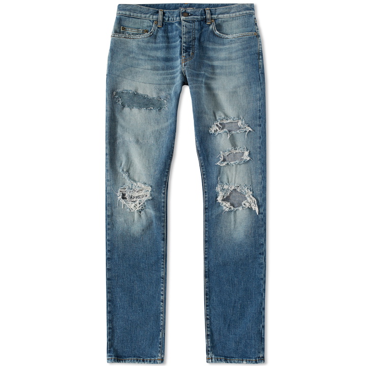 Photo: Saint Laurent Slim Trash Jean