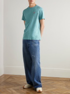 LOEWE - Slim-Fit Logo-Embroidered Cotton-Jersey T-Shirt - Blue