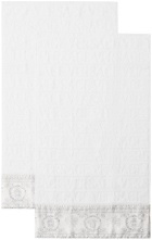 Versace White 'I Heart Baroque' Towel Set, 5 pcs
