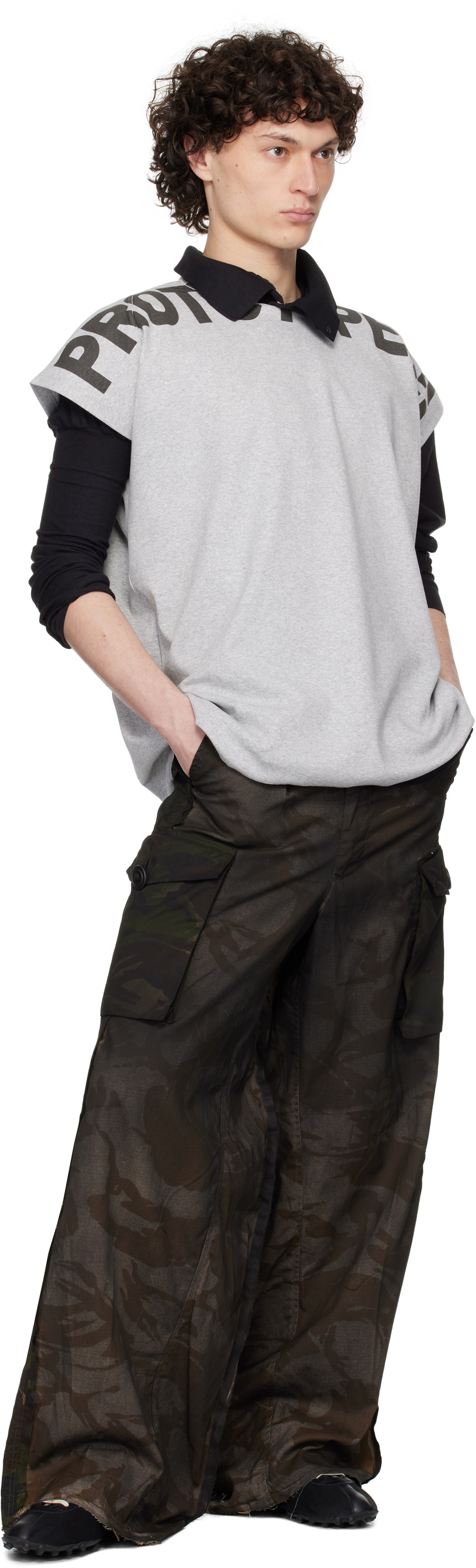 Prototypes Gray Waffle Muscle T-shirt PROTOTYPES