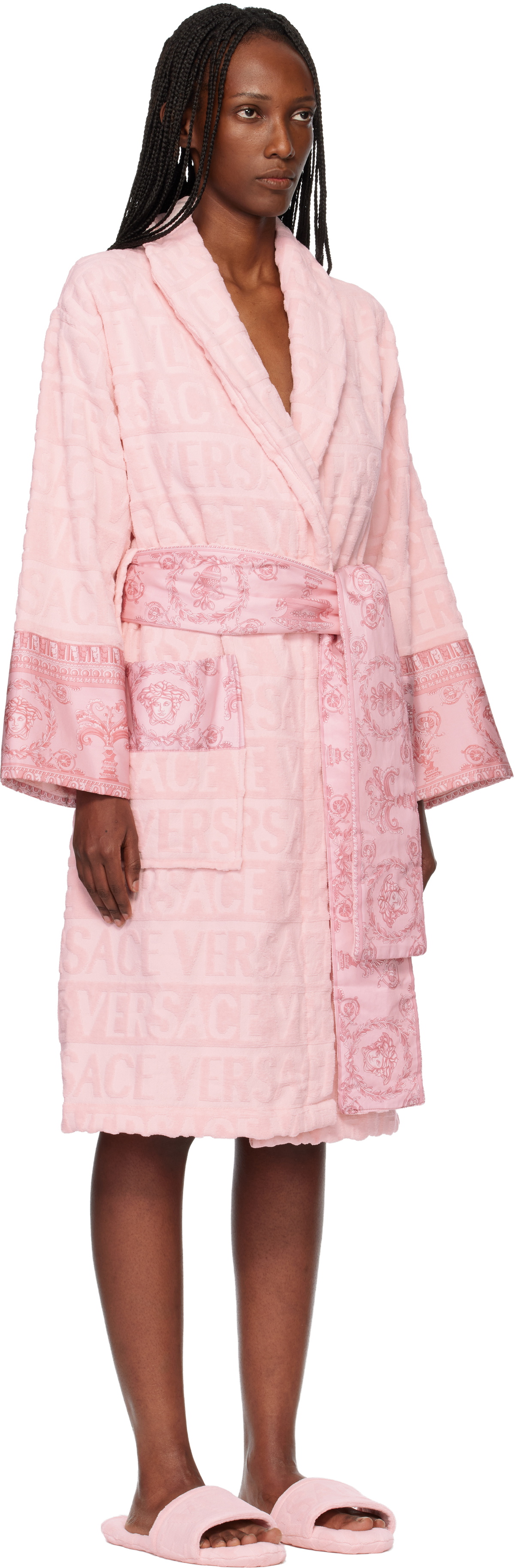 Versace Pink 'I Heart Baroque' Bathrobe