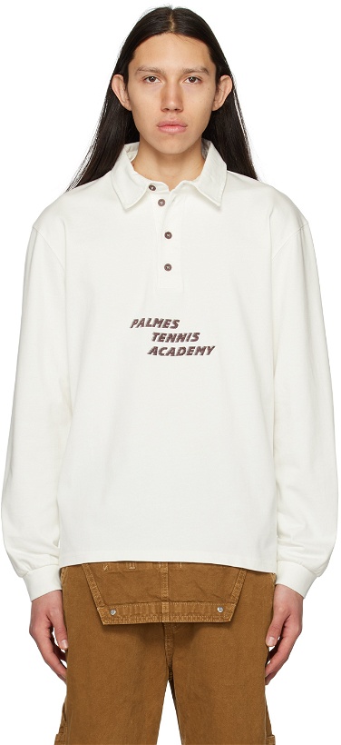 Photo: Palmes Off-White Academy Rugby Long Sleeve Polo