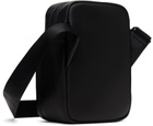 Lacoste Black Monogram Print Small Crossbody Bag