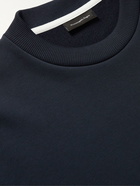 Ermenegildo Zegna - Logo-Embroidered Cotton-Blend Jersey T-Shirt - Blue