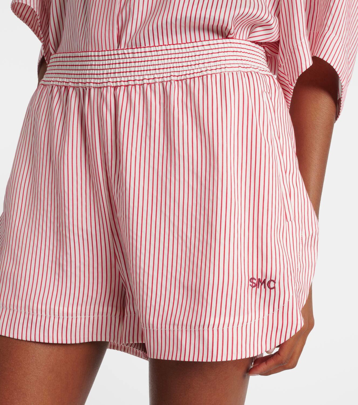 Stella McCartney Striped silk shorts