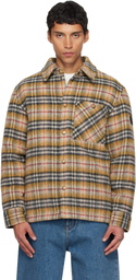 Burberry Beige Check Insulated Jacket