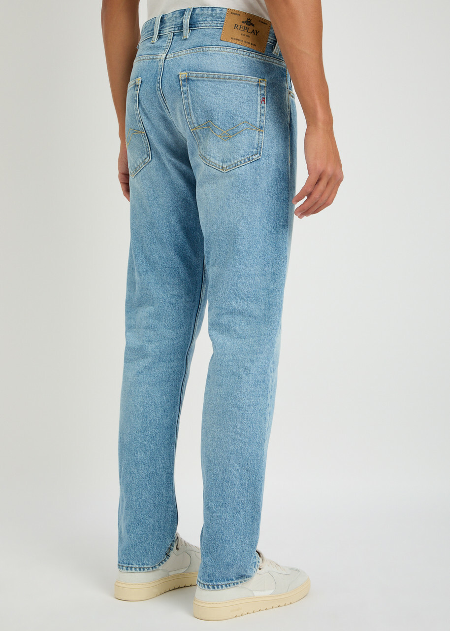 Replay Grover Straight-leg Jeans Light Blue