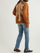 KAPITAL - Intarsia Wool Sweater - Orange