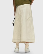 Ganni Herringbone Canvas Long Wrap Skirt Beige - Womens - Skirts
