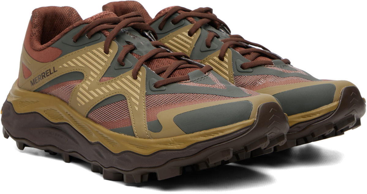 Merrell 1TRL Red & Khaki Agility Peak 6 Sneakers