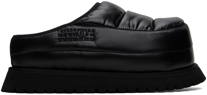 Photo: MM6 Maison Margiela Black Après Ski Slippers