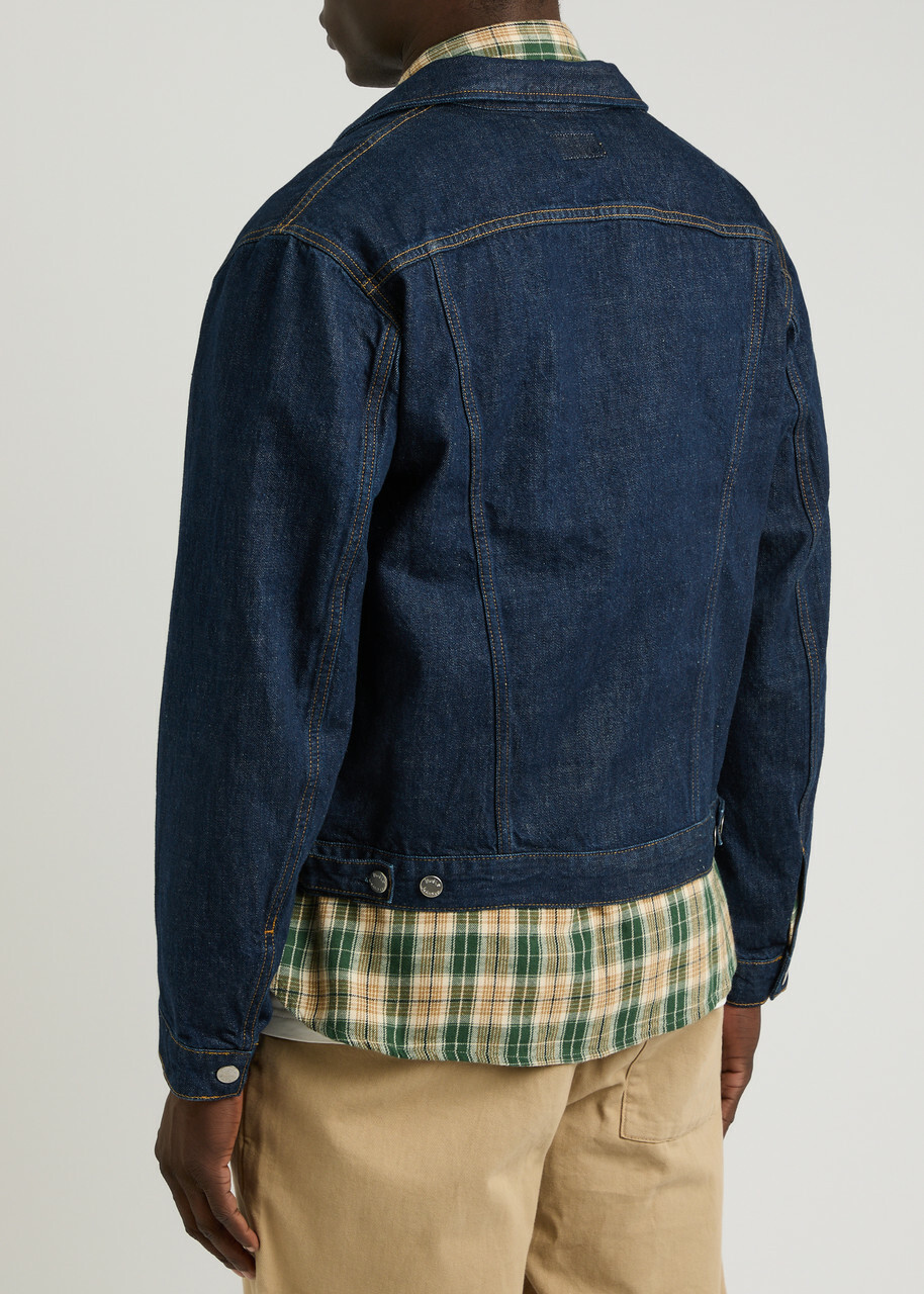 Nudie Jeans Danny 40s Redcast Denim Jacket Dark Blue