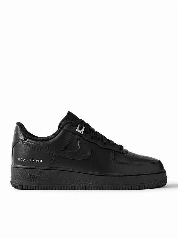 Photo: Nike - 1017 ALYX 9SM Air Force 1 SP Leather Sneakers - Black